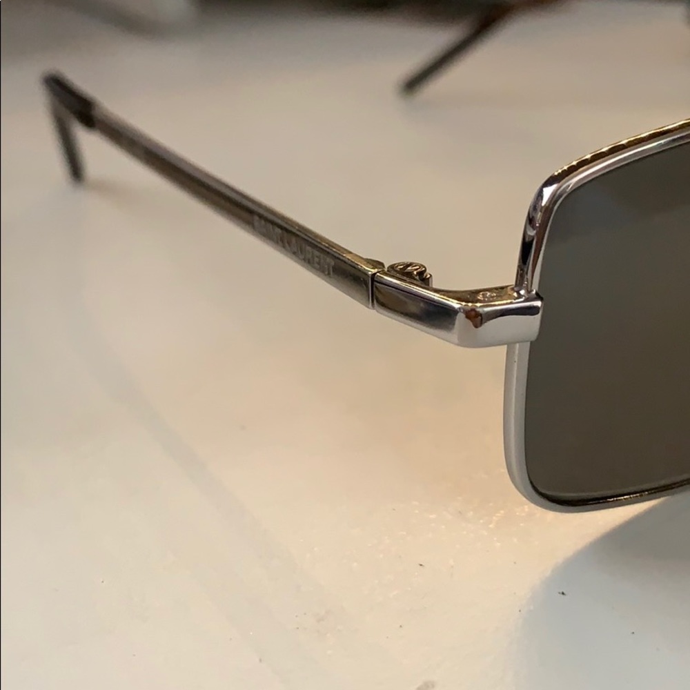 Saint Laurent 90s Super Model Rectangle Sunglasses - Picture 5 of 5